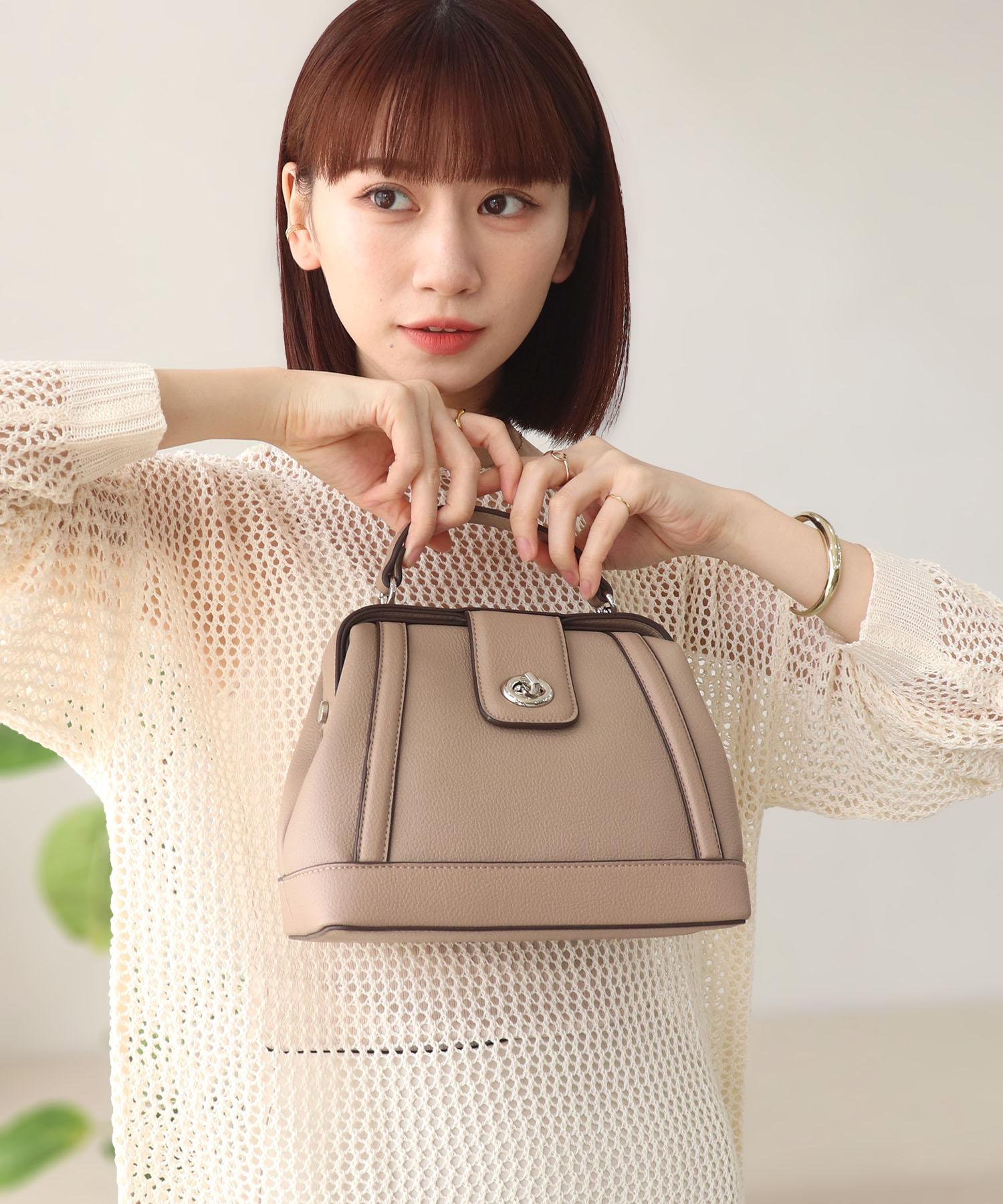 トップハンドル2wayショルダーバッグ