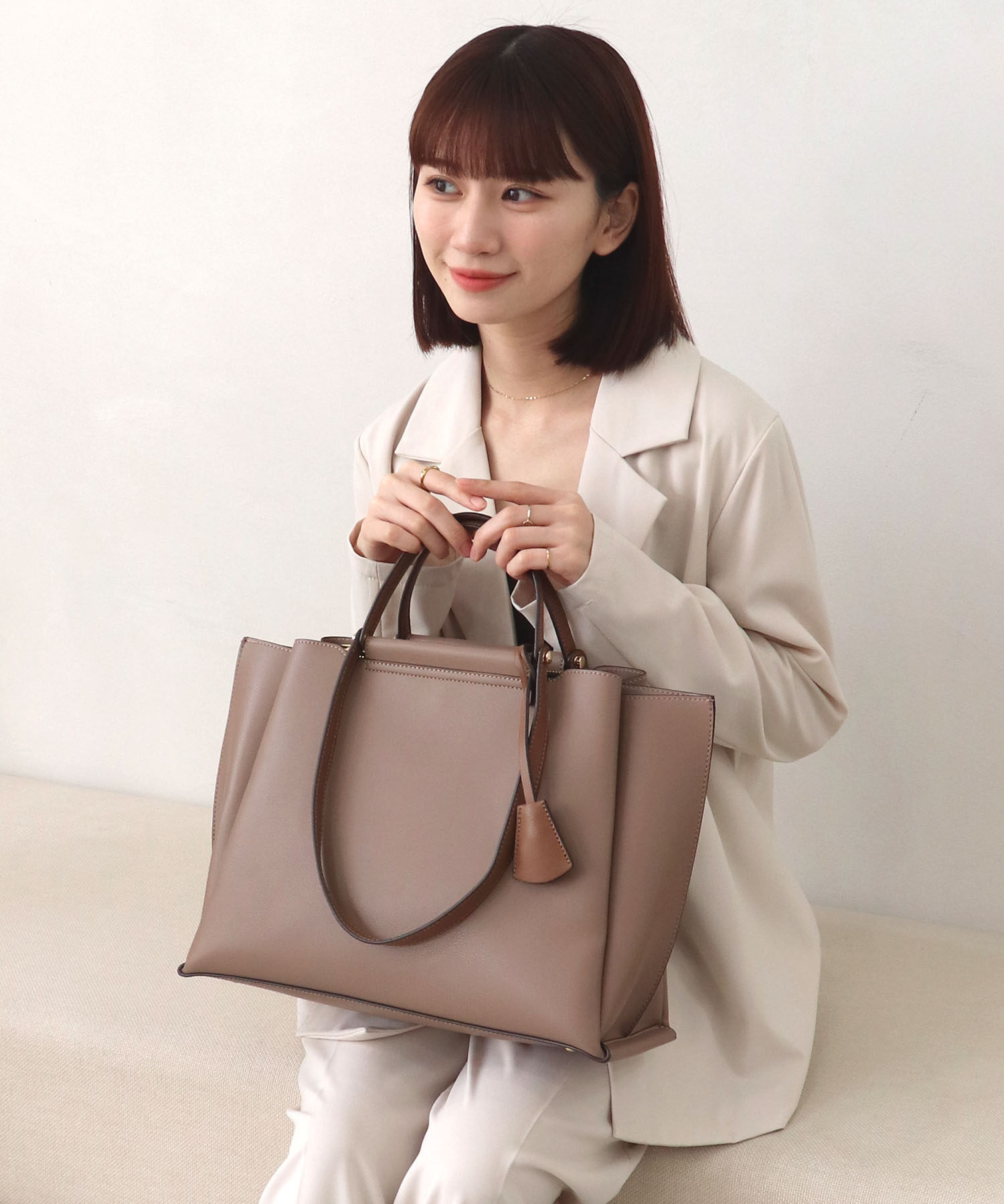 LILY/横型A4トートバッグ