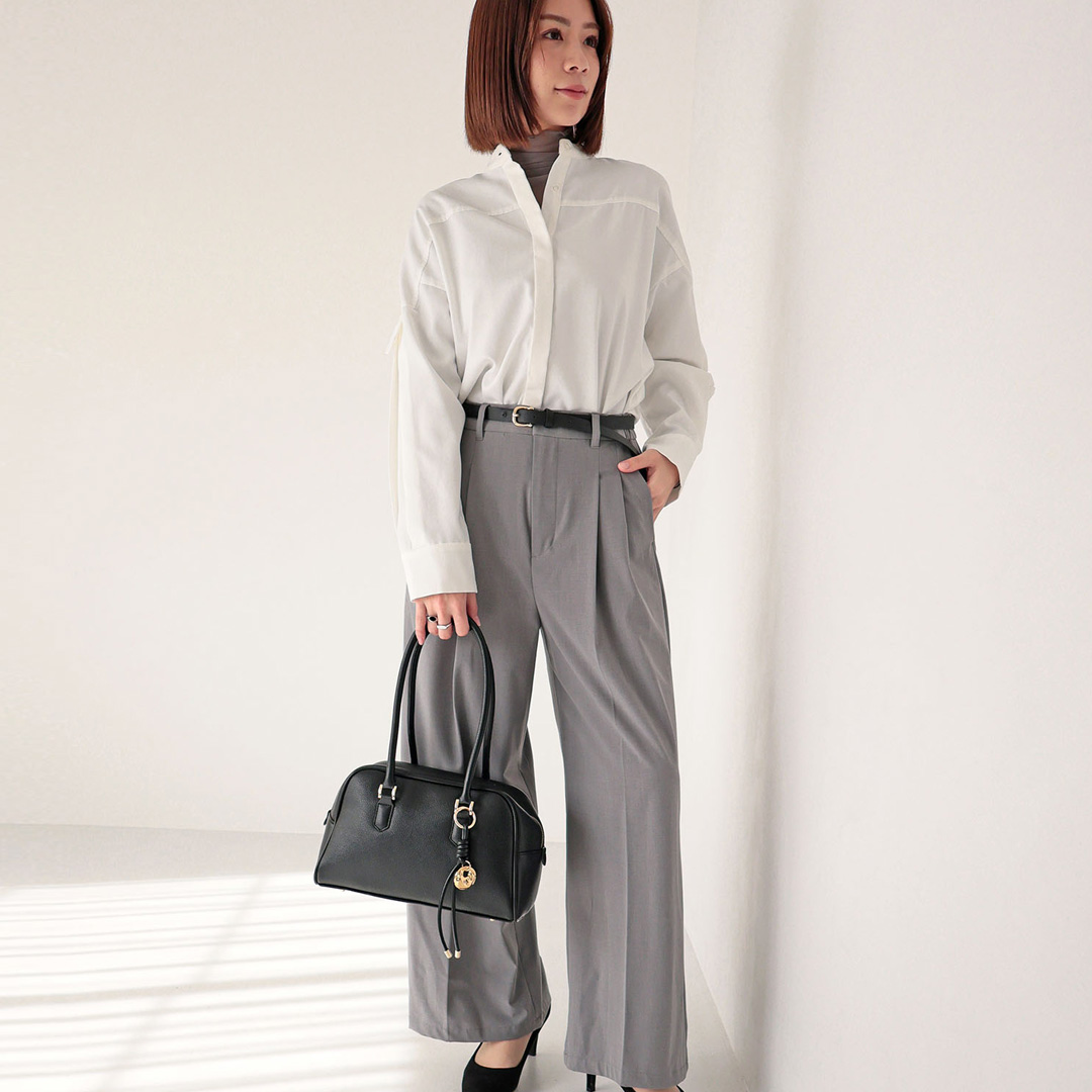 ロングハンドルボストンバッグ