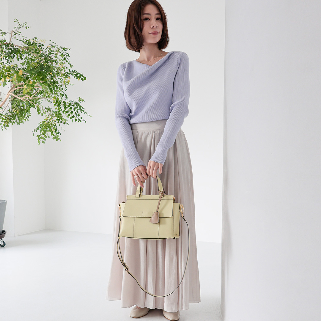 ANNABEL / ダブルフラップ2wayハンドバッグ