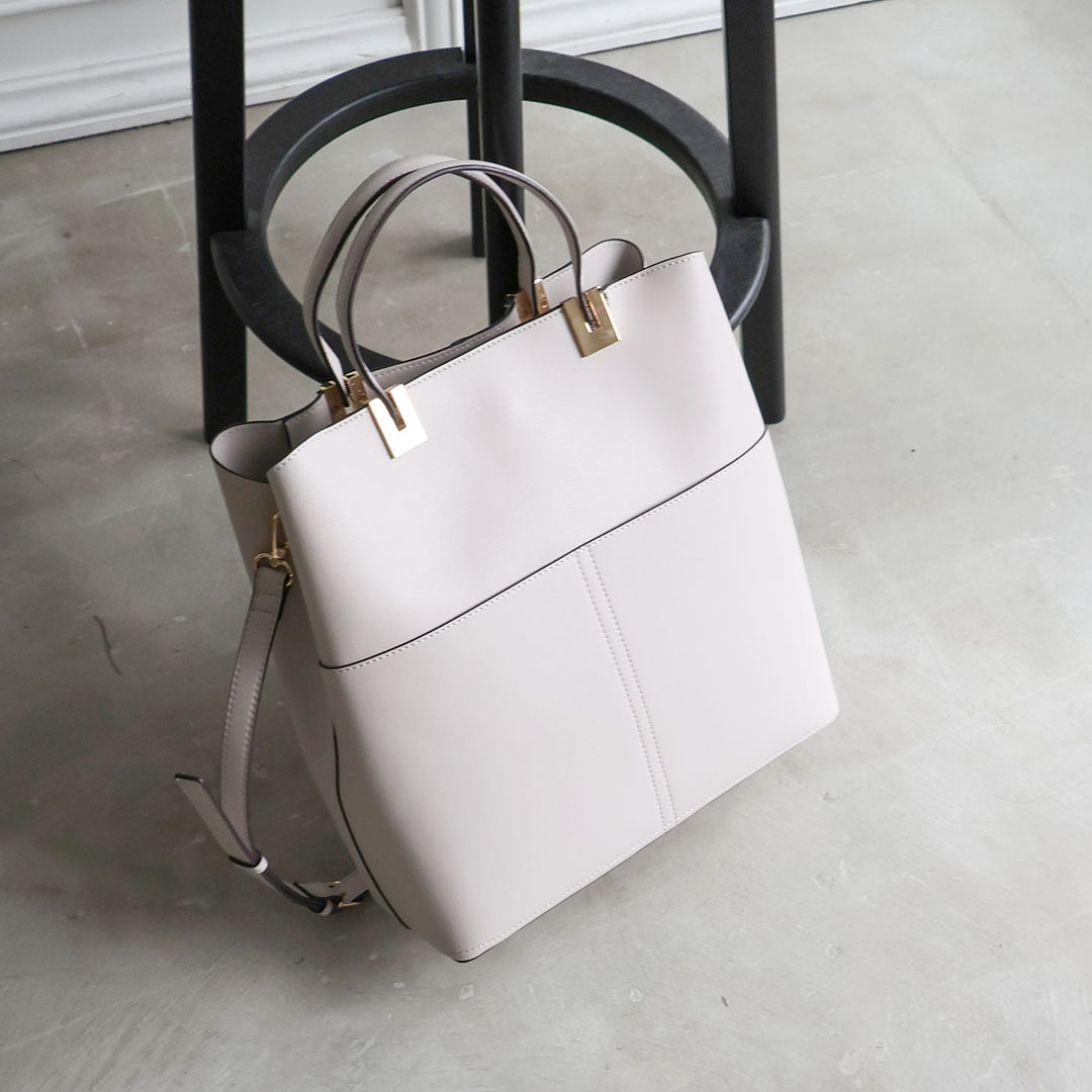 ダブルポケット縦型A4トートバッグ