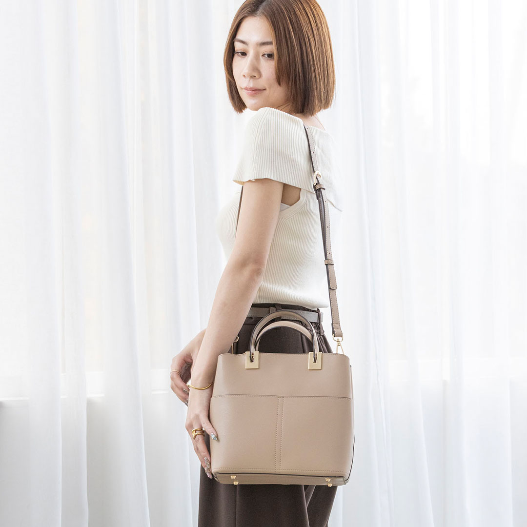 ダブルポケット2wayハンドバッグ