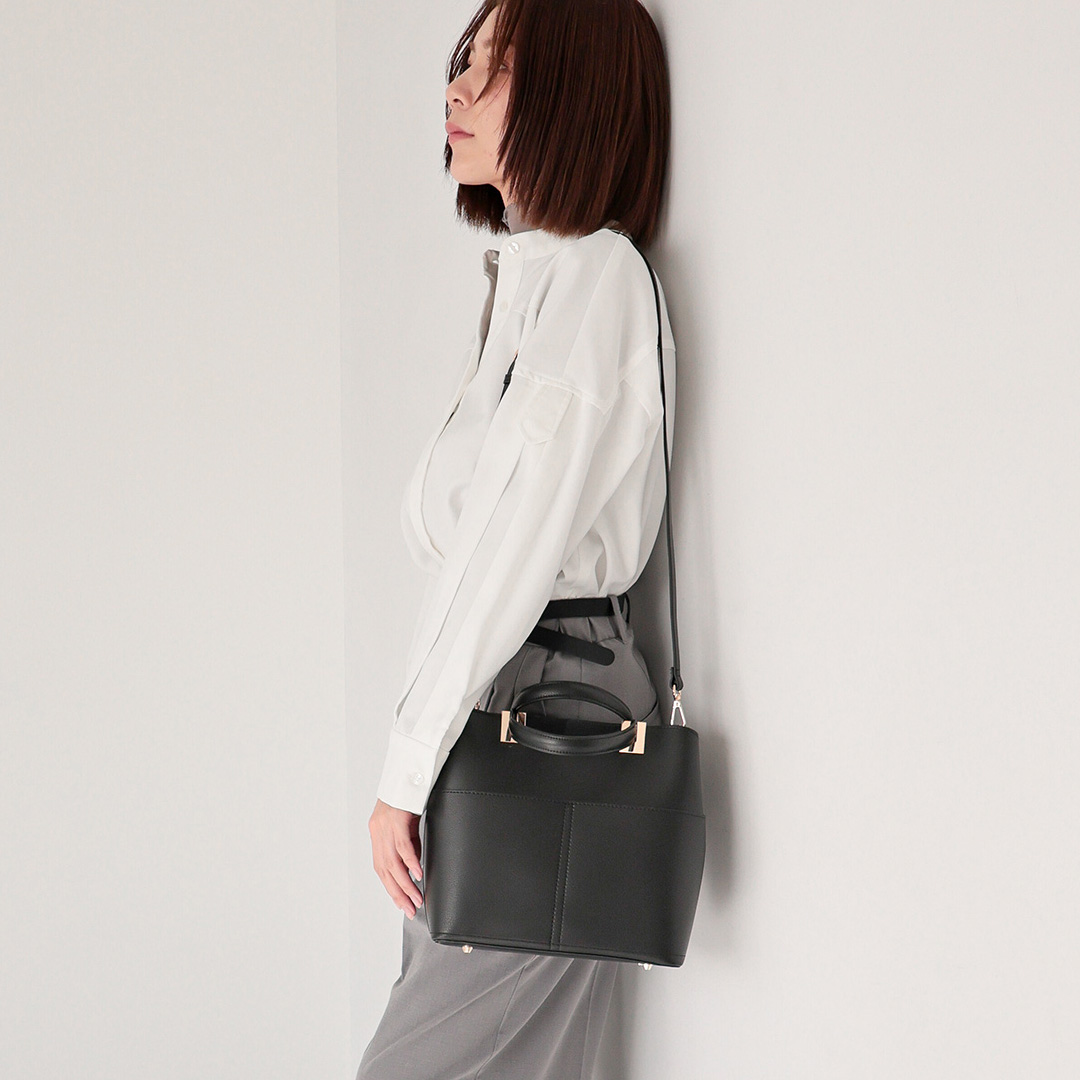 ダブルポケット2wayハンドバッグ