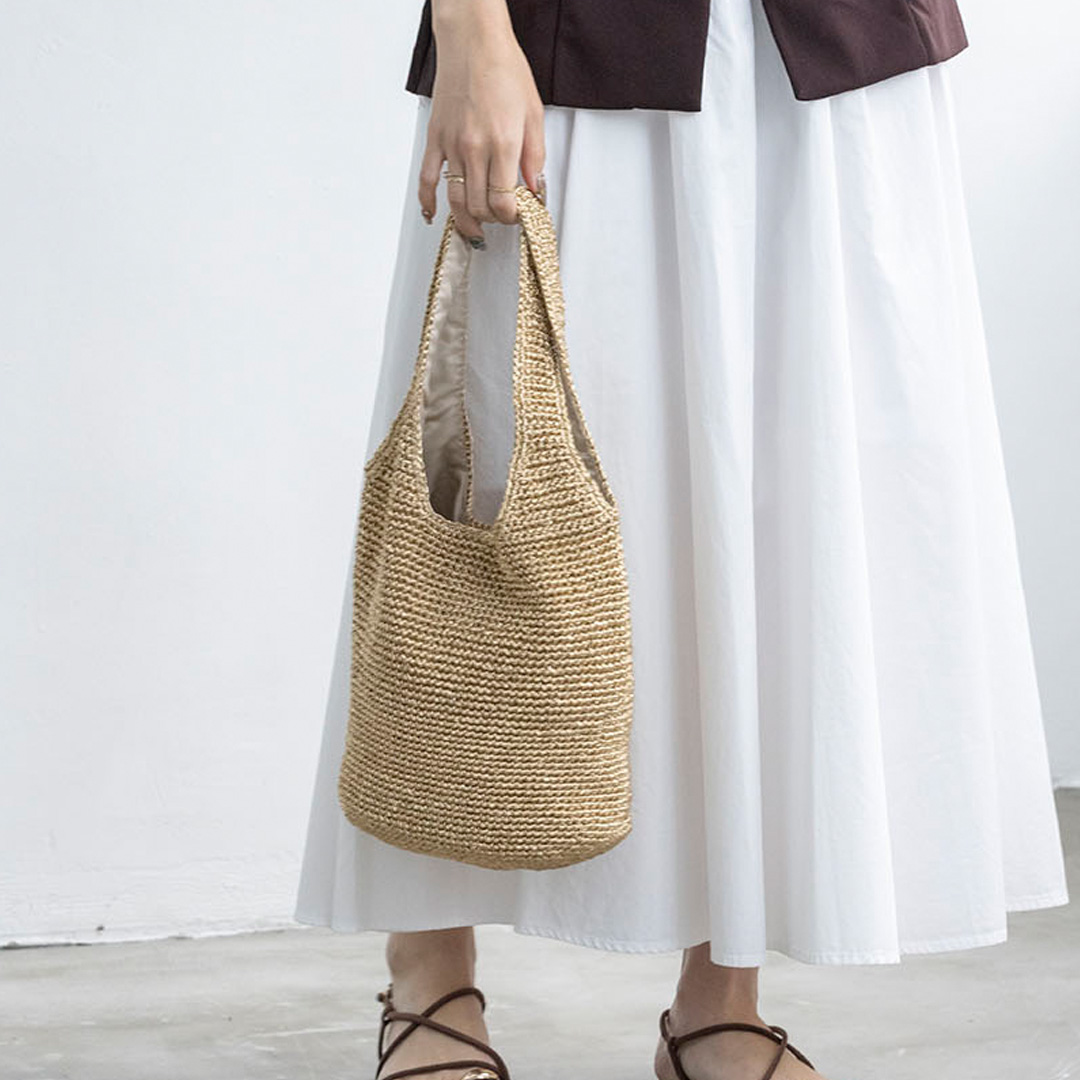 メタリックコードトートバッグ