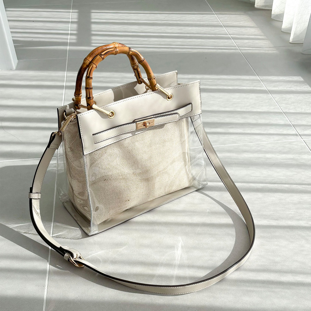 2wayクリアハンドバッグ